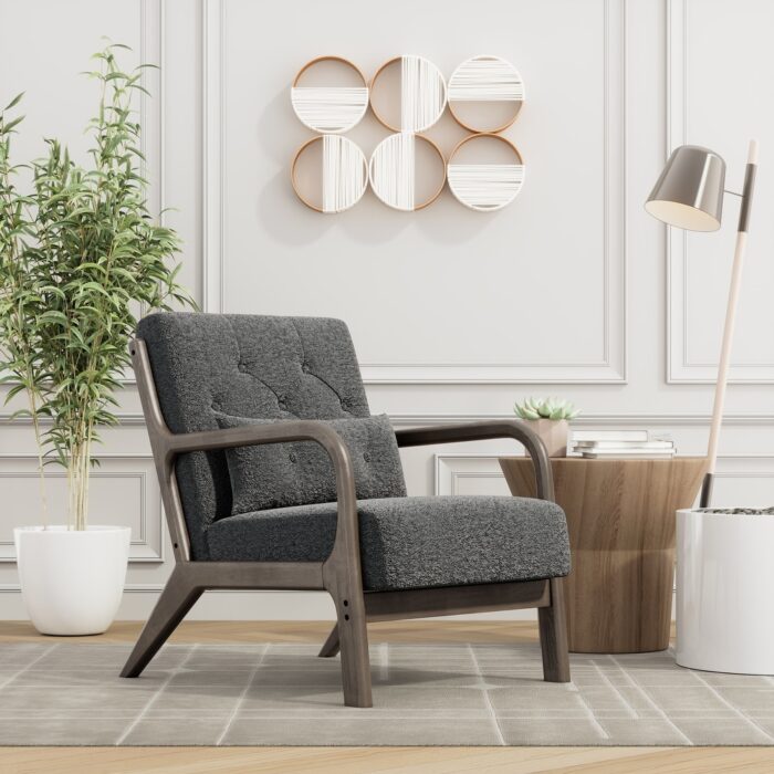 Corvus Zelda Lounge Accent Chair with Arms - Image 2