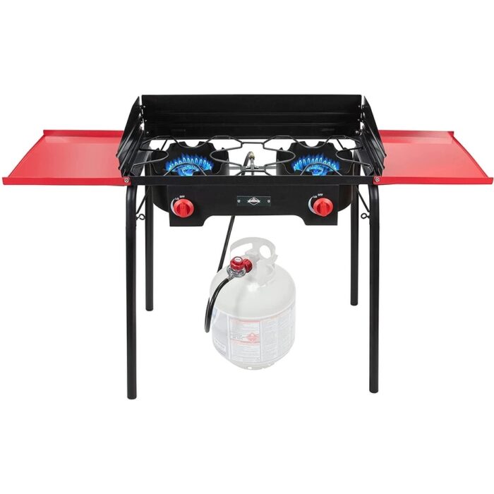 Hike Crew Outdoor 2 Burner Stove with Wind Panels - Double Burner