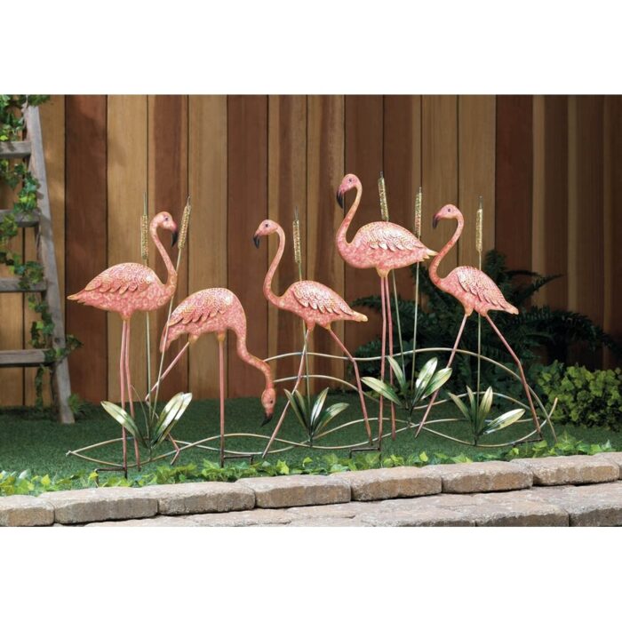 Pink Flamingo Garden Stakes - Image 2