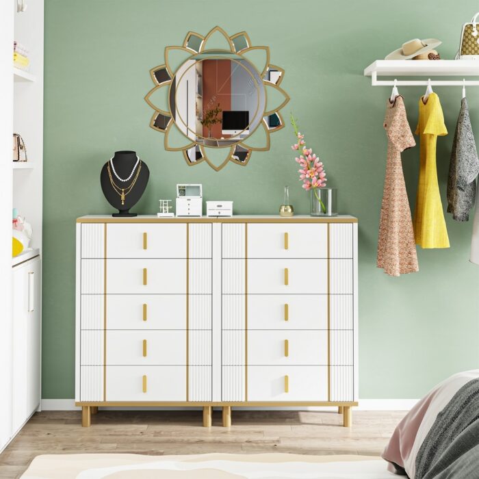 5-Drawer Dresser, Modern Storage Drawer Organizer - Image 2