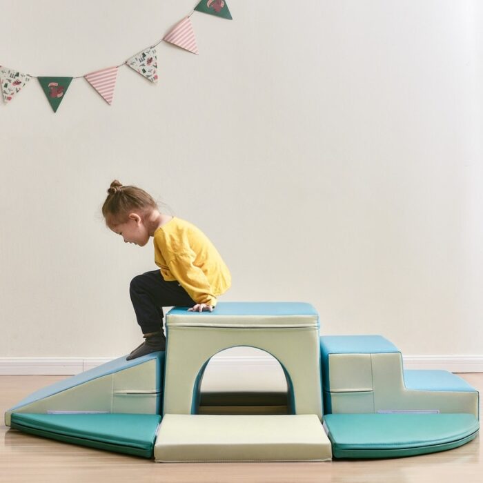 9 in 1 Foam Soft Climb and Crawl Foam Playset for Preschools, Toddlers