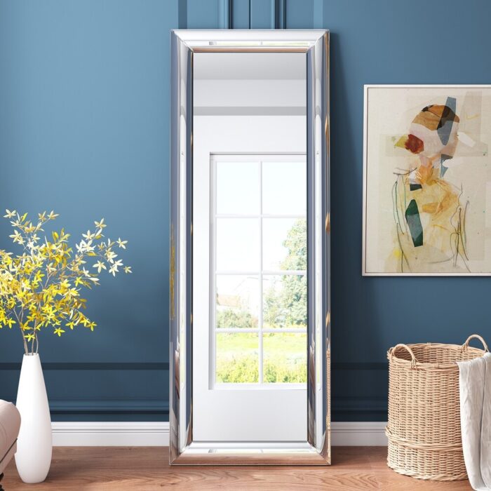 Glass Mirrored Full-Length Floor Mirror - Image 2