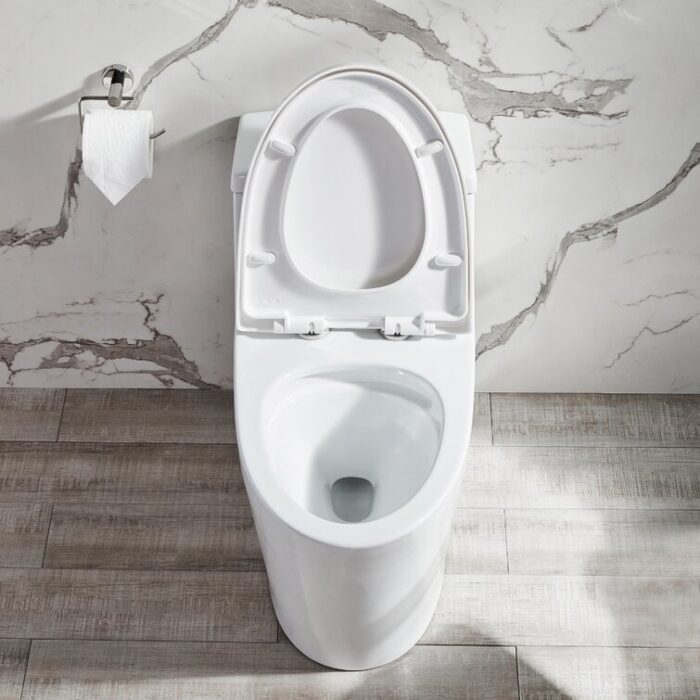 DeerValley Prism Dual-Flush Elongated One-Piece Toilet (Seat Included) - Image 2
