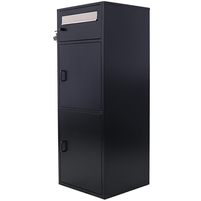 Steel Floor Parcel Package Drop with Locking and Multi Compartments