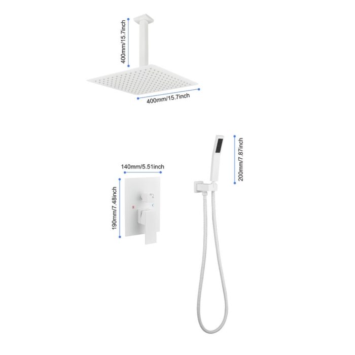 16" Rain Shower Head Systems Wall Mounted Shower