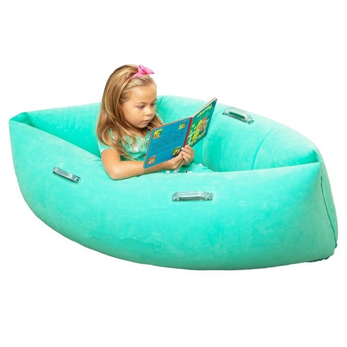 Bouncyband Comfy Hugging Peapod Sensory Pod, 48", Ages 3-6 Up to 4 Feet Tall, Green - Image 2