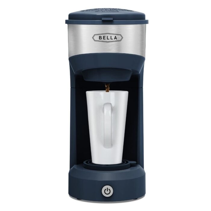 Dual Brew Single Serve Coffee Maker, Carefree Auto Shut Off & Adjustable Tray