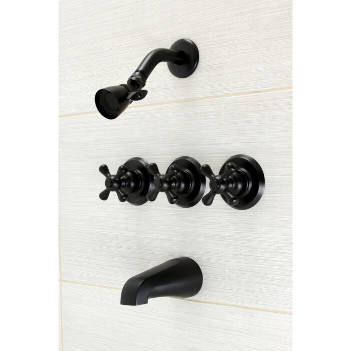 Victorian Three-Handle Tub and Shower Faucet - Image 2