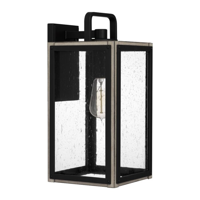 Bramshaw 1-Light Matte Black Outdoor Wall Lantern
