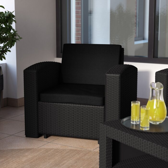 CorLiving Outdoor Resin Patio Chair - Image 2