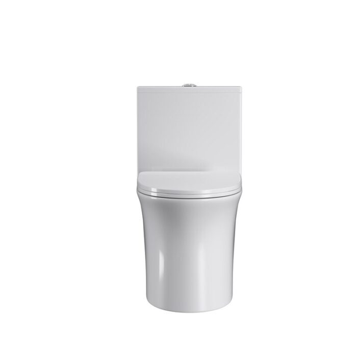 Alvana 28'' x 16.1'' Siphon Water Jet Elongated One-Piece Toilet - 28inches - Image 2