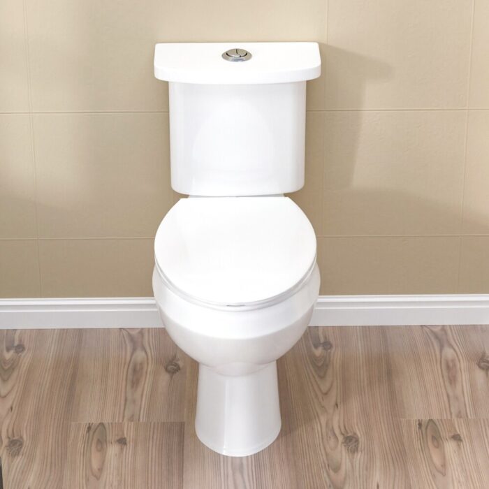 Two-Piece Dual Flush Elongated Toilet 1.1/1.6 GPF With Slow Close Seat - N/A - Image 2