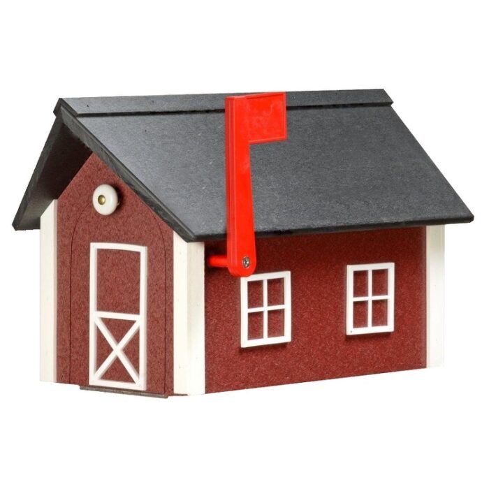 Standard Poly Mailbox with Black Poly Roof