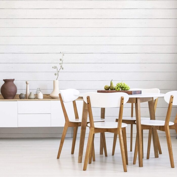 Black and White Shiplap Peel and Stick Removable Wallpaper 9202