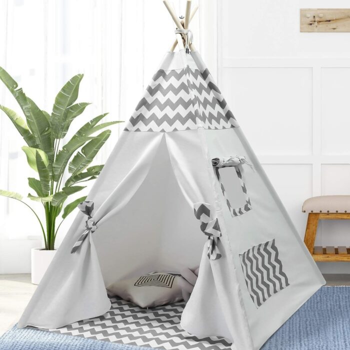 Teepee Tent for Kids with Floor & Carry Case