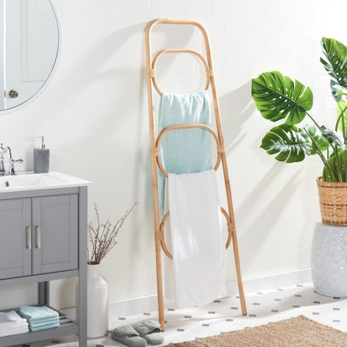 SAFAVIEH Home Collection Keita 3 Tier Towel Hanger - 26" W x 1" D x 67" H