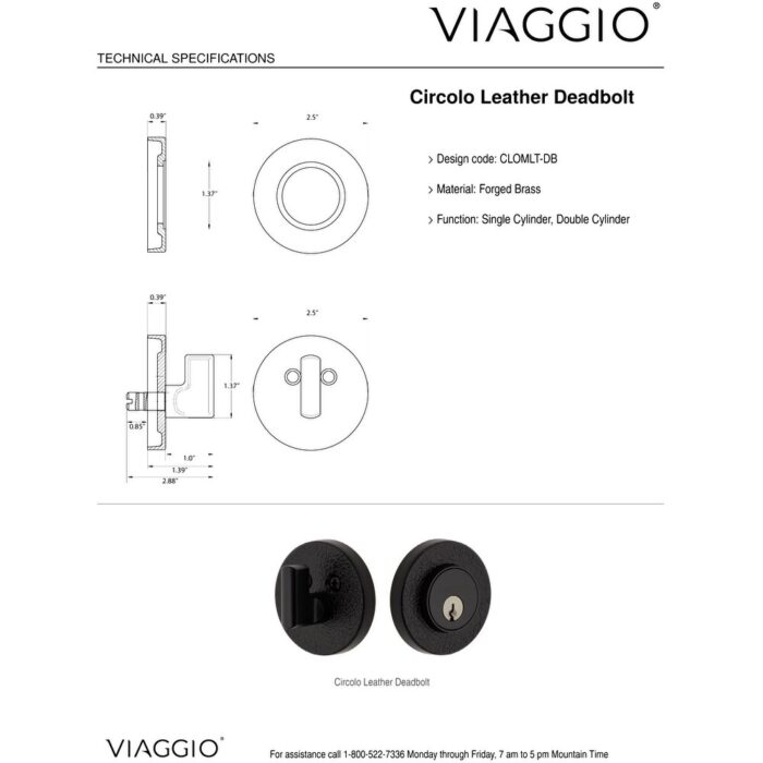 Viaggio CLOMLTCON-REB_COMBO_238_LH Motivo Left Handed Solid Metal - Image 2