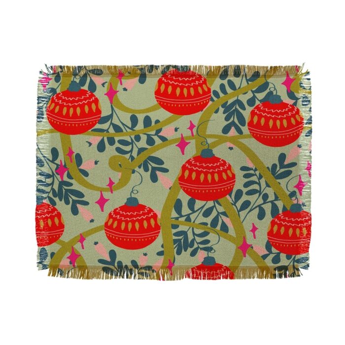 Viviana Gonzalez Retro kitsch 02 Throw Blanket - Image 2
