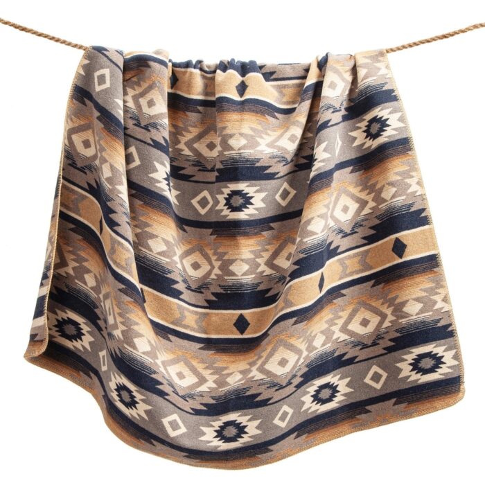 Paseo Road by HiEnd Accents Taos Wool Blend Southwestern Aztec Throw Blanket,1PC - Image 2