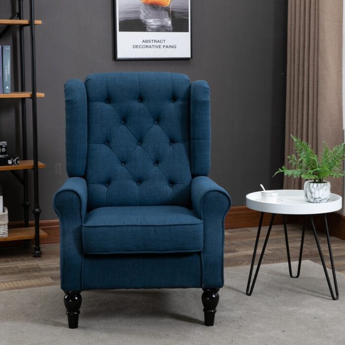 Copper Grove Guanta Tufted Wood Leg Accent Chair - Image 2