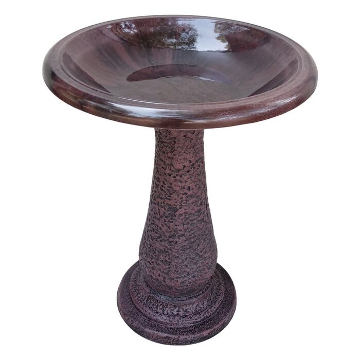 24" Fiber Clay Birdbaths