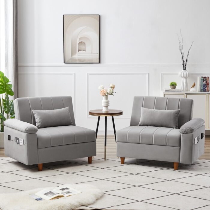 Velvet Loveseat Sofa 67 inch - Image 2