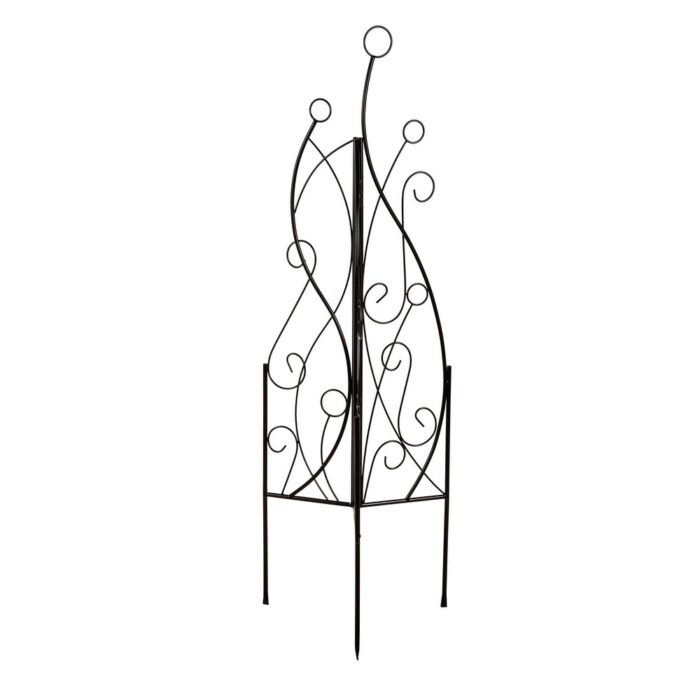 60 in. Iron Tri Fold Trellis Abstract - Image 2