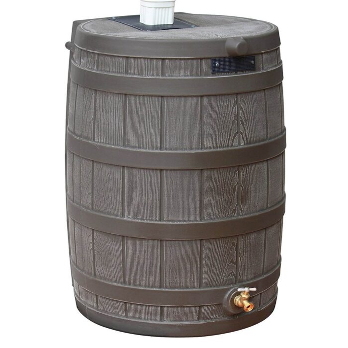 Good Ideas Rain Wizard 50 Gallon Plastic Rain Barrel with Brass Spigot (3 Pack) - 19 - Image 2