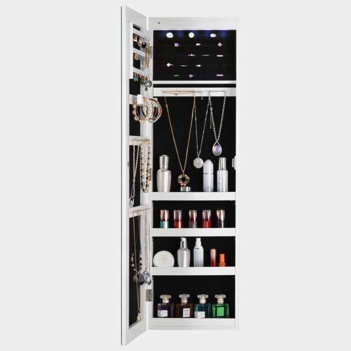 Full Mirror Jewelry Storage Cabinet - Image 2
