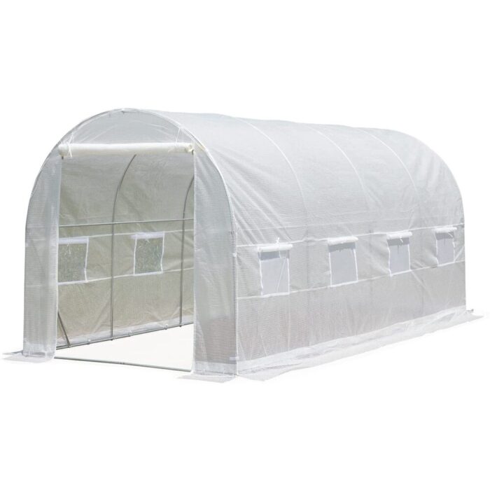 EROMMY Large Walk-in Greenhouse, Portable Greenhouse with 2 Roll-up Zippered Doors&20 Screen Windows, Tunnel Garden Plant - Image 2