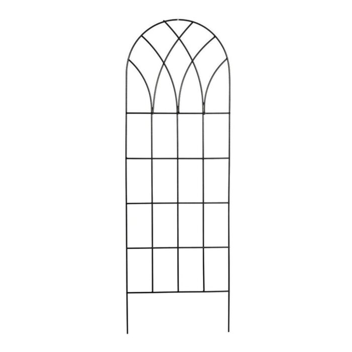 60-inch Gothic Arch Top Metal Wall Trellis for Home Garden