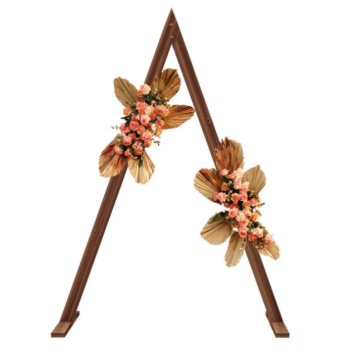 Wooden Wedding Arch Stand Backdrop Stand Gorgeous Arbor Garden - Image 2