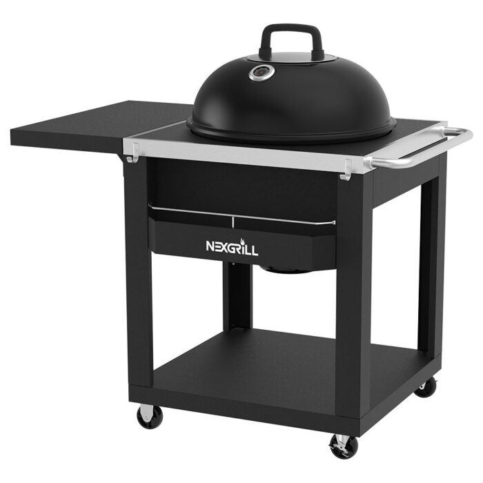 Nexgrill 22" Charcoal Kettle Grill Cart with Side Table - Image 2
