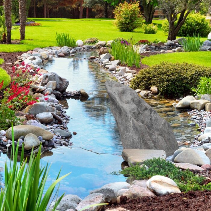 Outdoor Natural Artificial Arrow Rock Decor for Gardens, Lawns, and Landscapes - Image 2