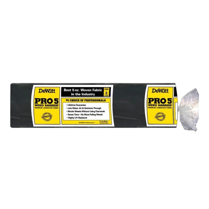 DeWitt P3 Pro 5 Commercial Landscape 5-Oz Weed Barrier Fabric, 3 x 250' (2 Pack) - 1.05