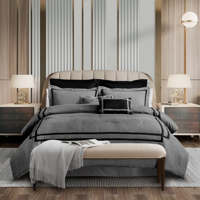 Beaute Living Hotel Collection 8-Piece Comforter Set - Image 2