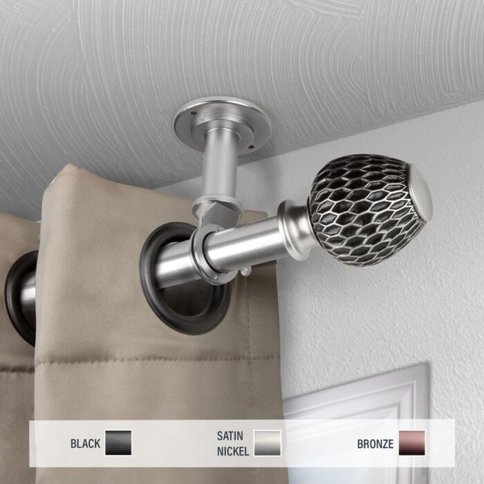 InStyleDesign Gwendi 1 inch Diameter Ceiling Curtain Rod/ Room Divider - Image 2