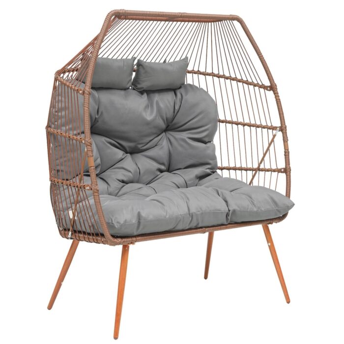 Oversized Double Egg Chair With Stand