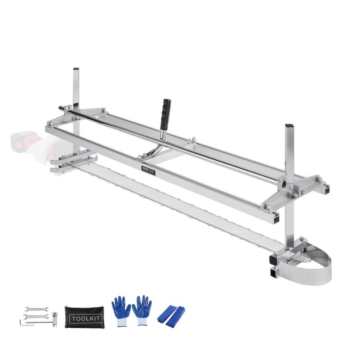 VEVOR Chainsaw Mill Portable 14"-36" & 14"-48" Guide Bar Galvanized Steel Planking 0.2"-11.81" Cutting Thickness for Woodworker - Image 2