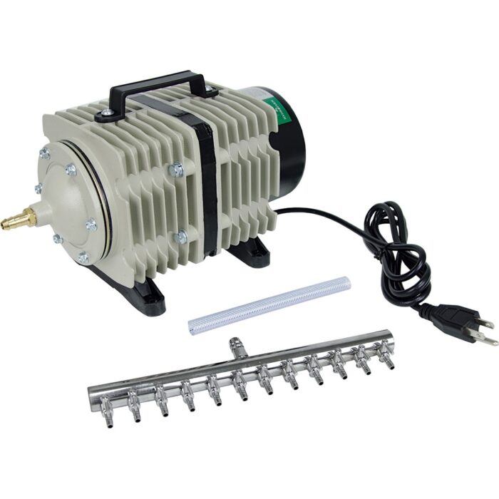 Active Aqua AAPA110L 112W 1750 GPH Commercial Hydroponics Pond Air Pump (2 Pack) - 11.5 - Image 2