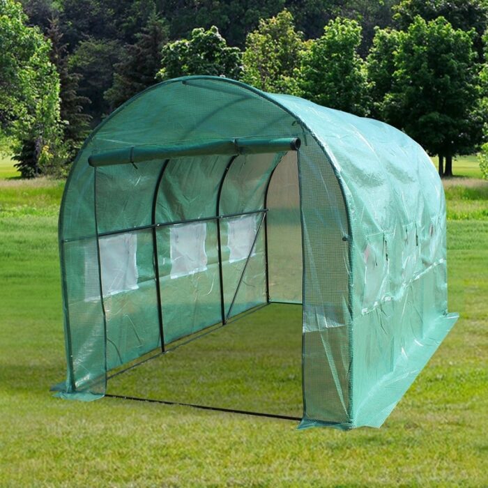 12′ x 7′ x 7 Heavy Duty Dome Greenhouse - 12' x 7' x 7' (L x W x H)