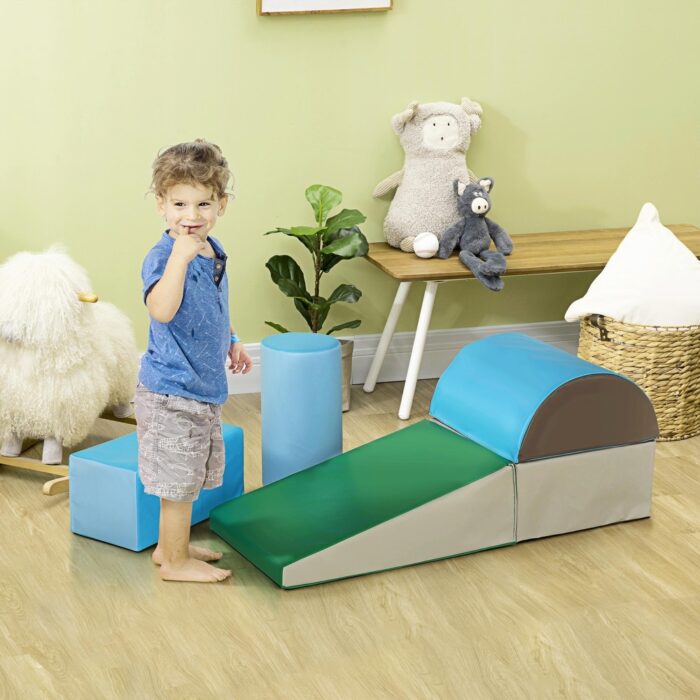 5-Piece Foam Climbing and Crawling Activity Play Set for Babies and Toddlers