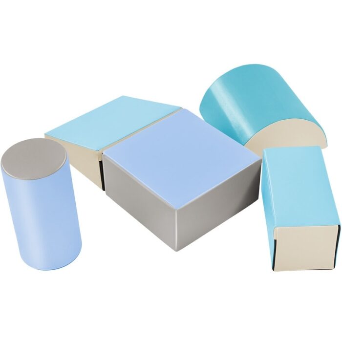 Climb and Crawl Foam Playset, Safe Soft Foam Nugget Shapes Block - Image 2