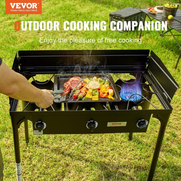 VEVOR Single Burner Outdoor Camping Stove,for BBQ Home Camp Patio RV Cooking - Image 2