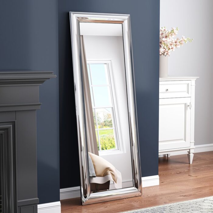 Glass Mirrored Full-Length Floor Mirror