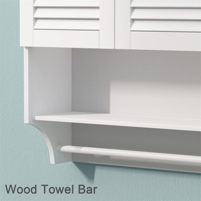 Medicine Cabinet with Towels Bar - 8.9"D x 23.6"W x 29.3"H - Image 2