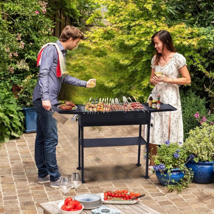 Barbecue Grill, Charcoal Grill for BBQ, Portable Charcoal Grill, Yakitori Grill for Camping, BBQ, Picnic - Image 2