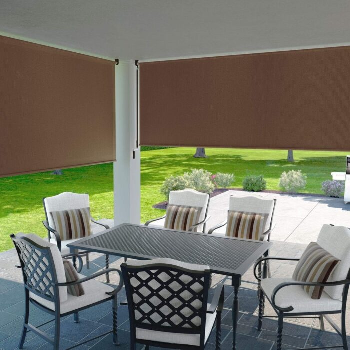 Exterior Roller Shade, Cordless Roller Shade with 90% UV Protection, No Valance, (6' W X 6' L) - Image 2
