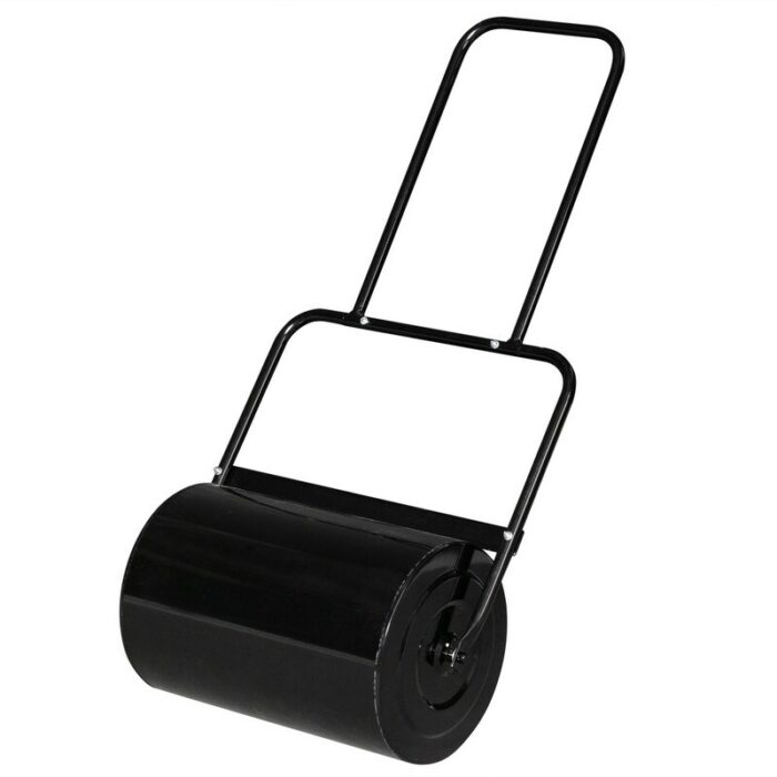 19.5 in Garden Tool Black Steel Lawn Roller - 19.5 in - Image 2