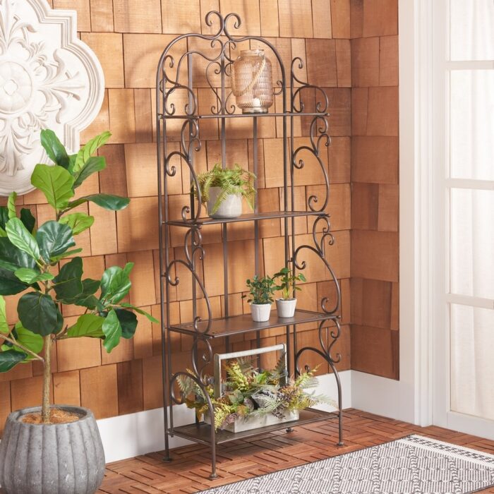 Safavieh Outdoor Living Tyrique 4 Tier Shelf Unit - Image 2